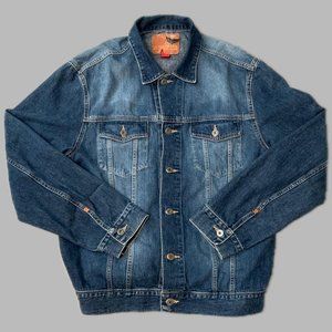 GUESS dark wash denim/jean jacket